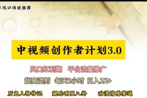 视频号创作者分成计划详细教学，每天2小时，月入3w+