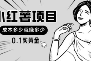 小红薯暴力项目，0.1买黄金，操作简单，日入无上限
