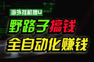 海外挂机撸U新平台，日赚8-15美元，全程无人值守，可批量放大