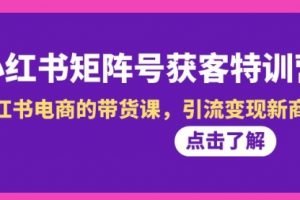 小红书矩阵号玩法，批量涨粉训练