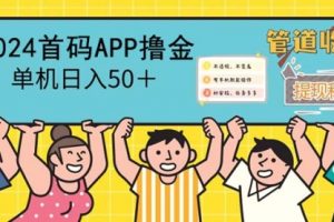 2024首码零撸聚合APP，单机日入50＋