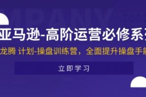 亚马逊-高阶运营必修系列，龙腾 计划-操盘训练营，全面提升操盘手能力