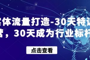 实体店流量打造，结合短视频30天成为热门店
