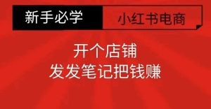 小红书零食共创新手项目：开店发笔记轻松赚钱