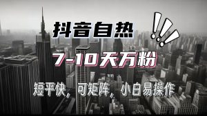 抖音自热涨粉攻略，3 天千粉，7 天万粉，简单易上手，矩阵放大效果惊人！