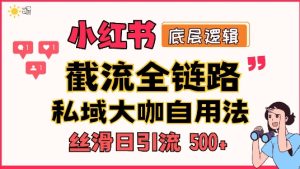 首次揭秘：小红书截流思路，全行业全链路打法，当天引爆你的通讯录！