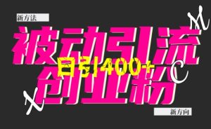 创业粉暴力引流：全平台玩法，一个视频引300+，找准方法和方向！