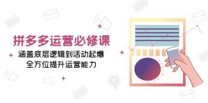 拼多多运营必修课：从底层逻辑到活动起爆，全方位提升您的运营能力