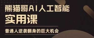 AI人工智能实用课：实在实用实战，普通人逆袭机会