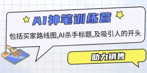 AI市场销售夏令营，包含顾客路线地图, AI凶手文章标题,及有吸引力的开始，助推市场销售