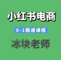 小红书电商0-1熟练课程内容，小红书的开实体店必会课程内容