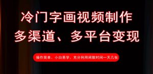 小众书画视频后期制作，多种渠道、全平台转现，一天多张