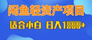 闲鱼平台轻资产项目，适宜新手入门，日入好几张