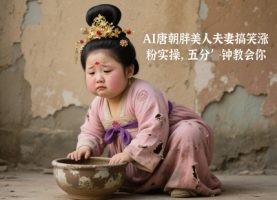 AI唐代胖美人夫妻搞笑增粉实际操作，五分钟教会我们