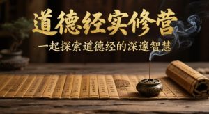 道德经全文实修营，一起探索道德经的深遂聪慧