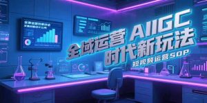 全域运营AIGC时代新玩法，文案封面设计公式，短视频运营SOP