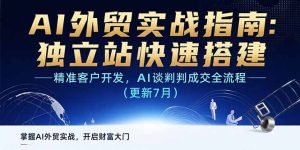 AI+外贸实战指南 独立站快速搭建，精准客户开发，AI谈判成交全流程(更新7月)