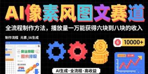 AI像素风图文赛道：全流程制作方法，播放量一万能获得6块到8块的收入