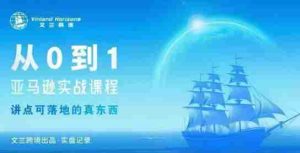 从0-1亚马逊实战课程,亚马逊从0-1,从1-10实操变现