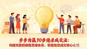 步步为赢10步绝杀成交法：构建完整的销售思维体系，掌握高效成交核心心法