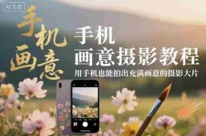 手机画意摄影教程，用手机也能拍出充满画意的摄影大片