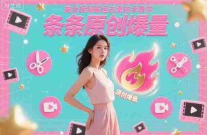 美女视频搬运去重技术教学，条条原创爆量