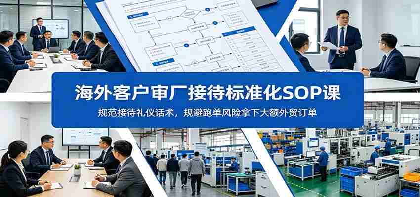 海外客户审厂接待标准化SOP课：规范接待礼仪话术，规避跑单风险拿下大额外贸订单