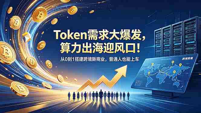 Token需求大爆发，算力出海迎风口！从0到1搭建跨境新商业，普通人也能上车