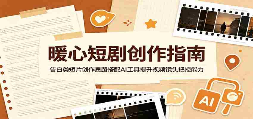 暖心短剧创作指南：告白类短片创作思路搭配AI工具提升视频镜头把控能力