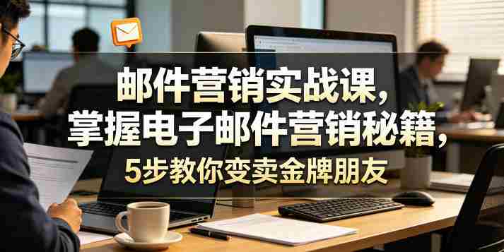 邮件营销实战课，掌握电子邮件营销秘籍，5步教你变卖金牌朋友【原创双语字幕】