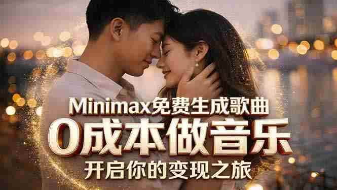 Minimax免费生成歌曲实测！0成本做音乐，说唱流行Lofi一键生成