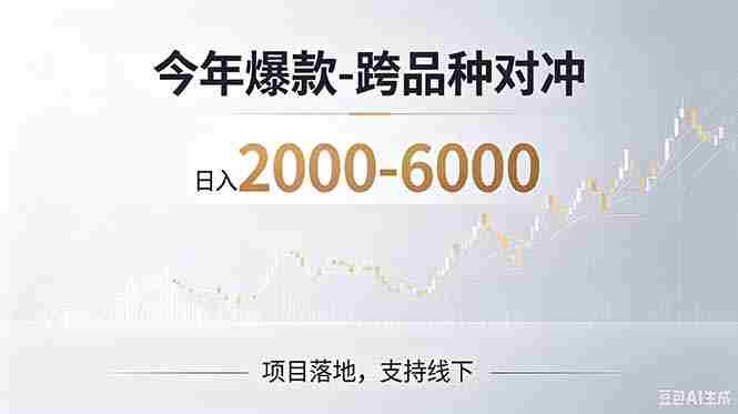 2026创业新风口—跨品种对冲震撼首发！日收益2000-6000+，项目绿色长久，安全稳健