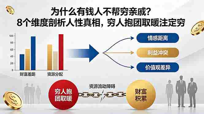 付费文章：为什么有钱人不帮穷亲戚？8个维度剖析人性真相，穷人抱团取暖注定穷