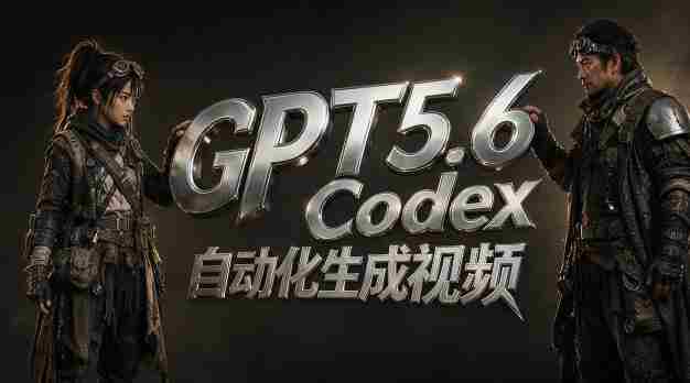 GPT5.6+Codex自动化视频生成：提示词设计×角色设定×封面海报×工作流思路，高效产出AI视频