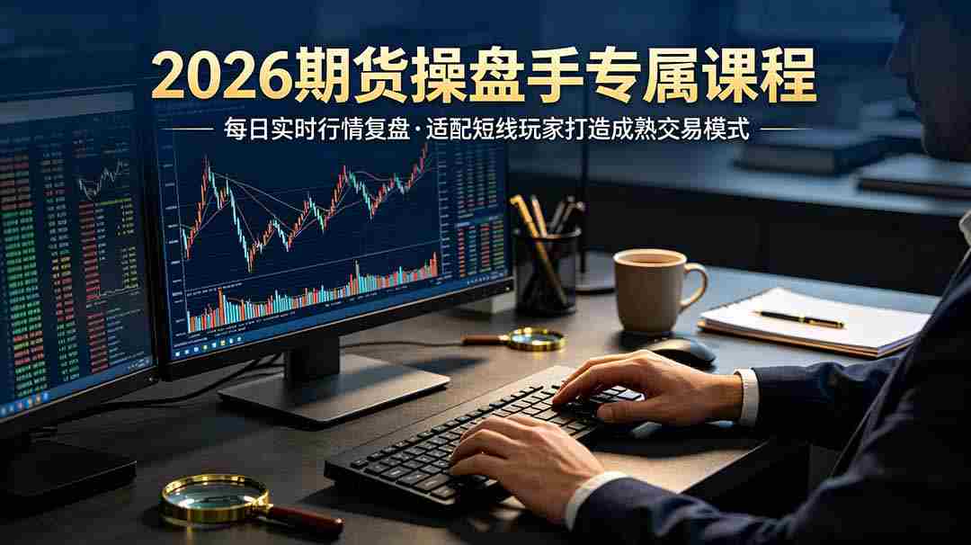 2026期货操盘手专属课程-更新6月，每日实时行情复盘，适配短线玩家打造成熟交易模式