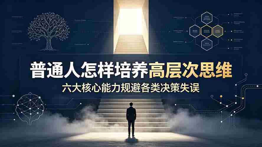 付费文章：普通人怎样培养高层次思维，六大核心能力规避各类决策失误