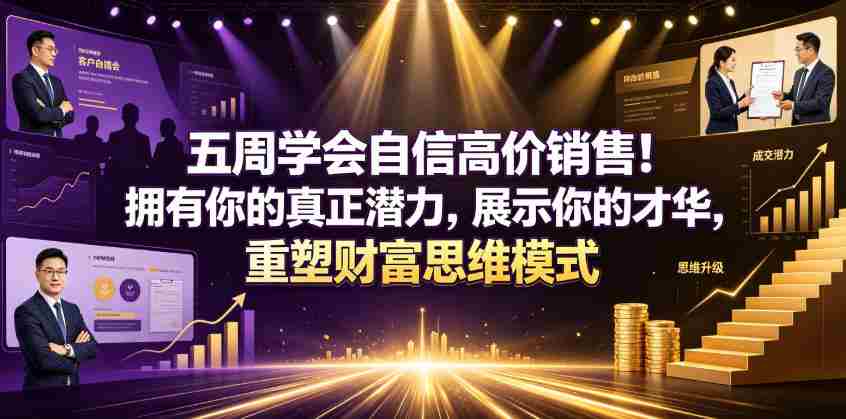 五周学会自信高价销售！拥有你的真正潜力，展示你的才华，重塑财富思维模式【原创双语字幕】