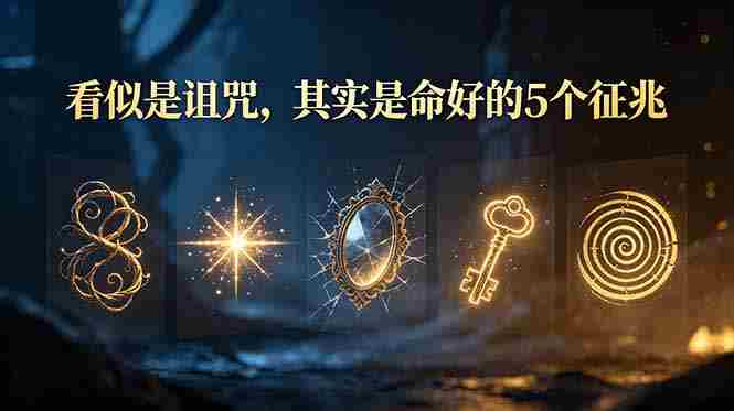 付费文章：看似是诅咒，其实是命好的5个征兆