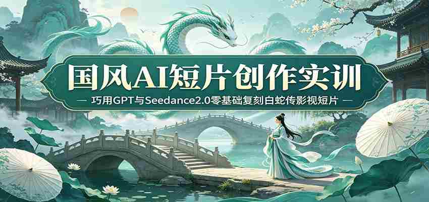 国风AI短片创作实训：巧用GPT与Seedance2.0零基础复刻白蛇传影视短片