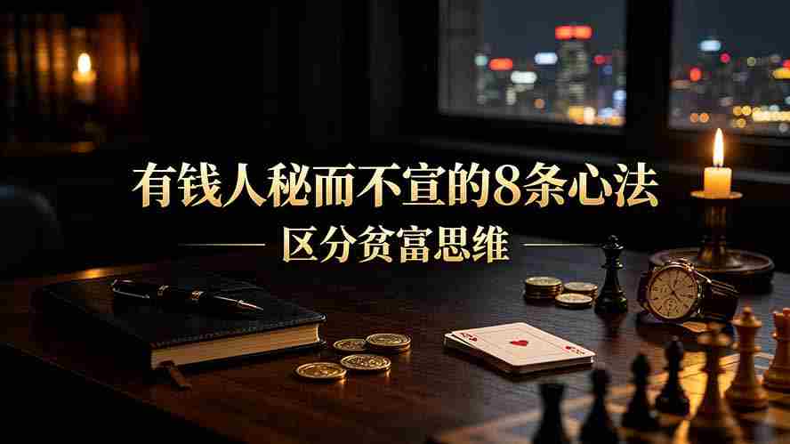 付费文章：有钱人秘而不宣的8条心法｜区分贫富思维