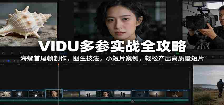 VIDU多参实战全攻略：海螺首尾帧制作，图生技法，小短片案例，轻松产出高质量短片
