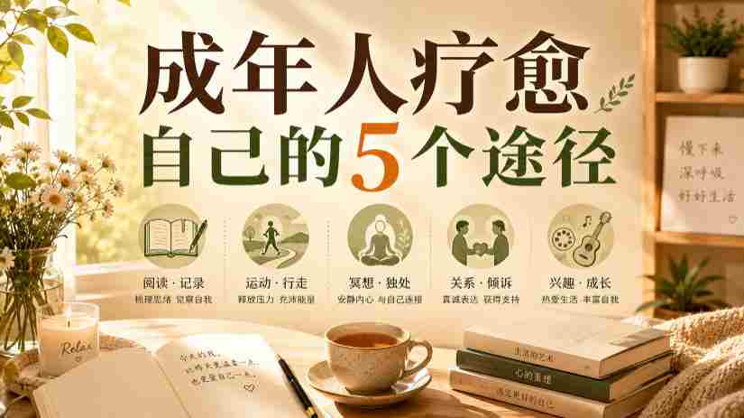 付费文章：成年人疗愈自己的5个途径