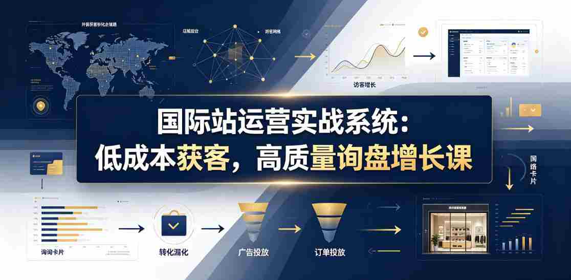 国际站运营实战系统：低成本获客，高质量询盘增长课（更新26年）