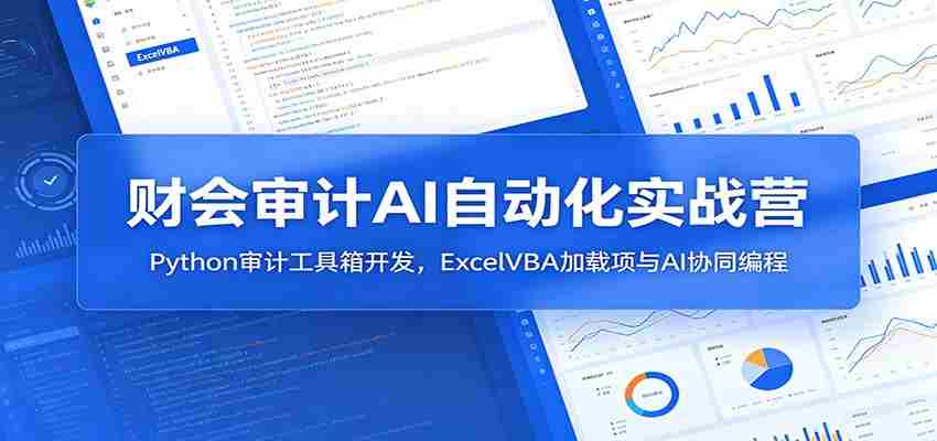 财会审计AI自动化实战营：Python审计工具箱开发，ExcelVBA加载项与AI协同编程