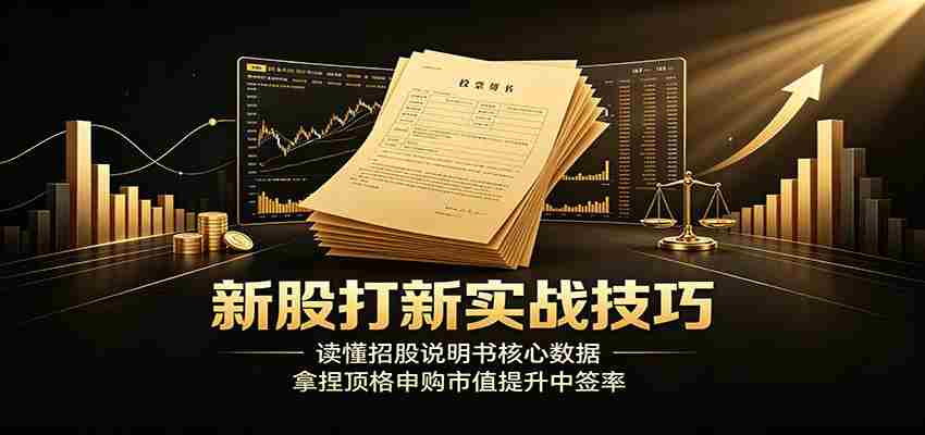 新股打新实战技巧：读懂招股说明书核心数据，拿捏顶格申购市值提升中签率