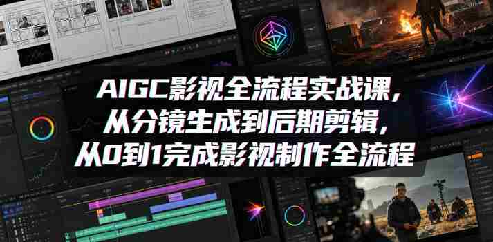 解锁AI全能技能！AI全能系统课｜PS+AI设计+MJ绘画+SD工作流+AI视频智能体，从入门到商业落地