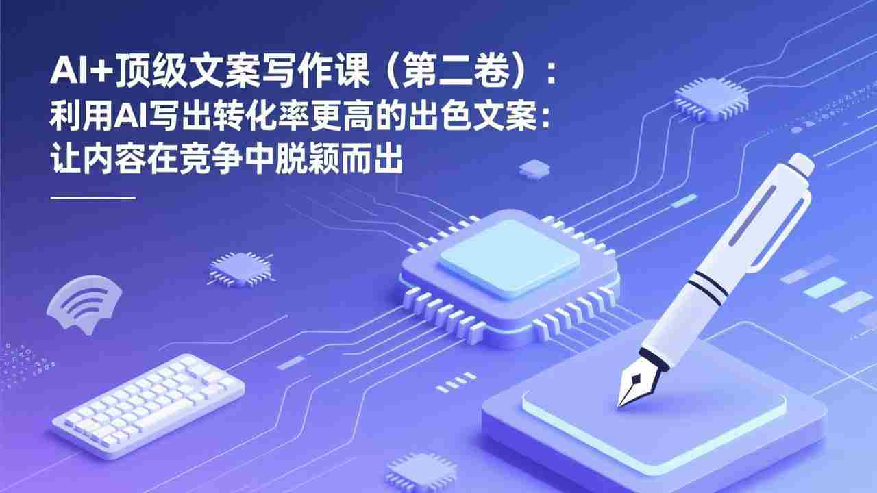 AI+顶级文案写作课（第二卷）：利用AI写出转化率更高的出色文案：让内容在竞争中脱颖而出