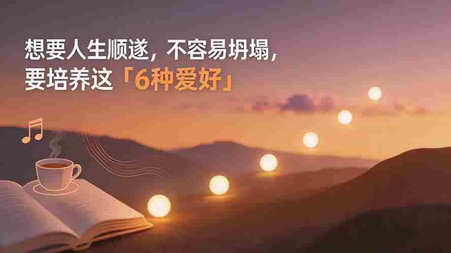 付费文章：想要人生顺遂，不容易坍塌，要培养这6种爱好