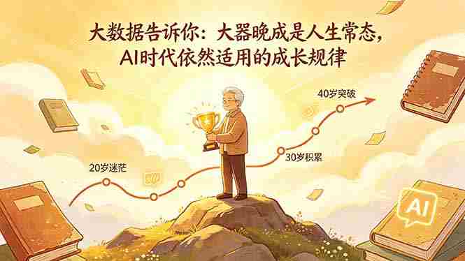 付费文章：大数据告诉你：大器晚成是人生常态，AI 时代依然适用的成长规律
