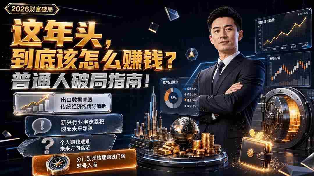 付费文章：这年头，到底该怎么赚钱？普通人破局指南！
